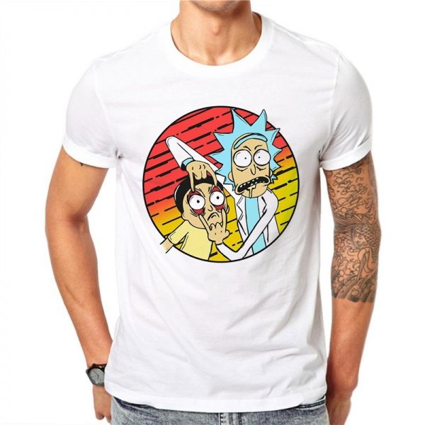 Funny Rick And Morty Unisex White T-shirt