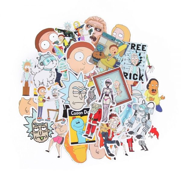35Pcs/lot Rick and Morty Funny Sticker [ Pack of 3 ]