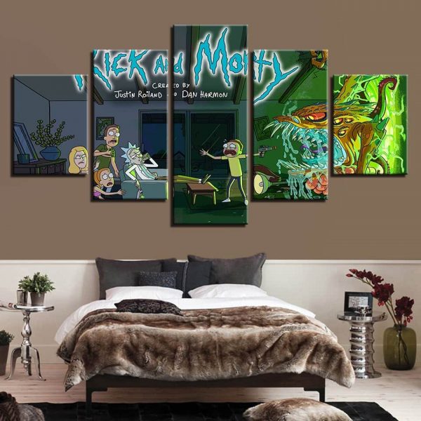 Rick And Morty Style 3D Decor Wallpapers