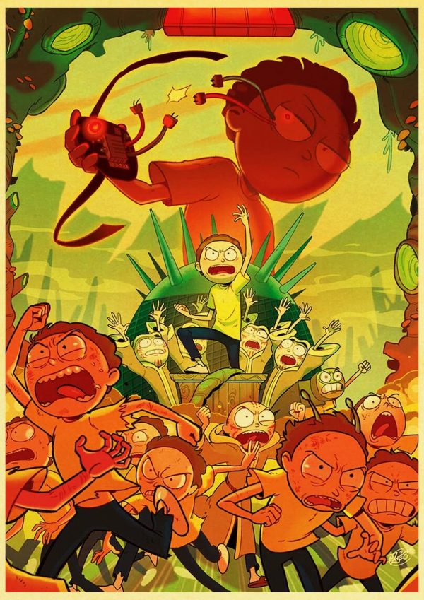 Cool Morty Smith Retro Poster