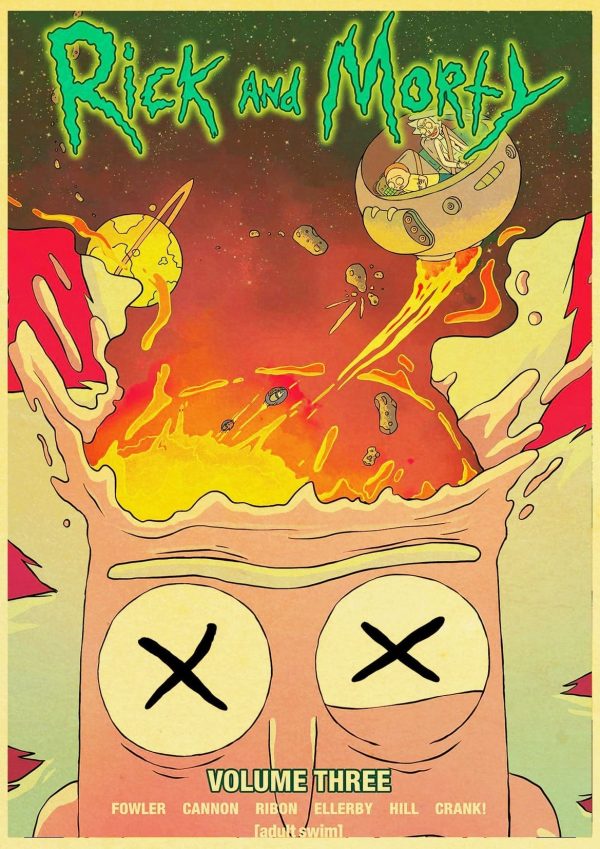 Rick And Morty Volume 3 Retro Poster