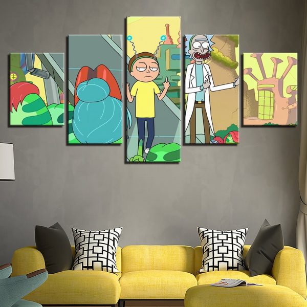 New 5 Pieces Rick And Morty Cartoon Wallpapers