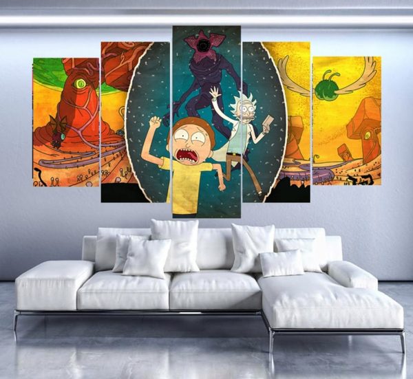 Cartoon Rick And Morty Paintings Wallpapers