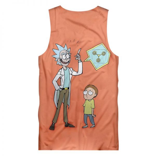 Funny Tank Tops Print Rick And Morty 3D