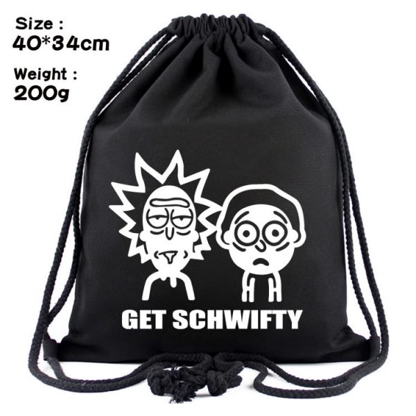 Rick And Morty Cool Black Backpack