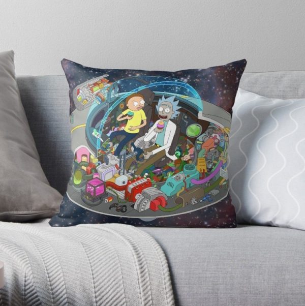 Rick and Morty Cut-Away Pillow Covers