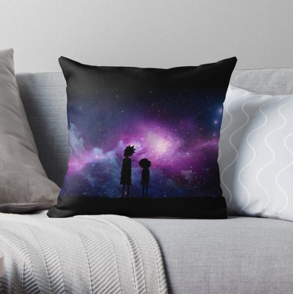 Minimalist Rick and Morty Space Design Pillow Covers