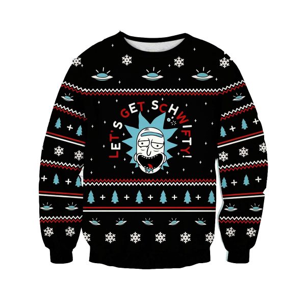 Let Schwifty Christmas Style Rick And Morty Sweatshirt